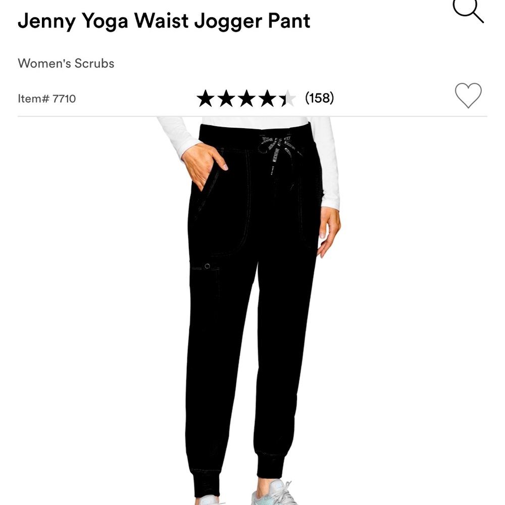 Med Couture Jenny Yoga Waist Jogger Pant (XL PETITE~BLACK)